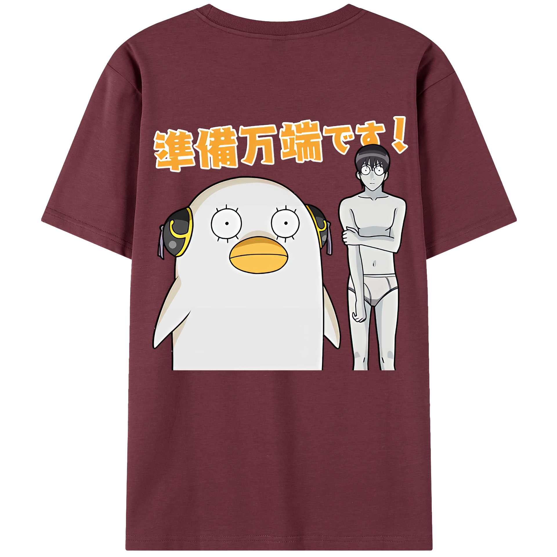（画像用） ぎんたま 坂田銀時（さかたぎんとき） 神楽 志村新八（しむら しんぱち） GINTAMA Sakata Gintoki Kagura Shimura Shinpachi 綿100％半袖Tシャツ（背面プリント）